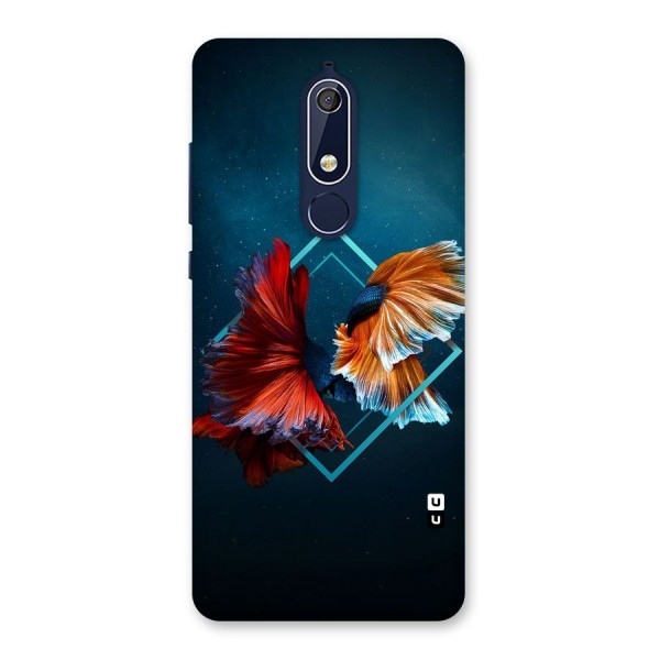 Butterfly Diamond Design Back Case for Nokia 5.1