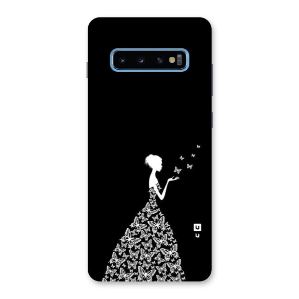 Butterfly Dress Back Case for Galaxy S10 Plus