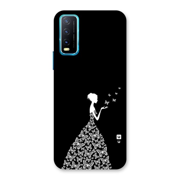 Butterfly Dress Back Case for Vivo Y20A