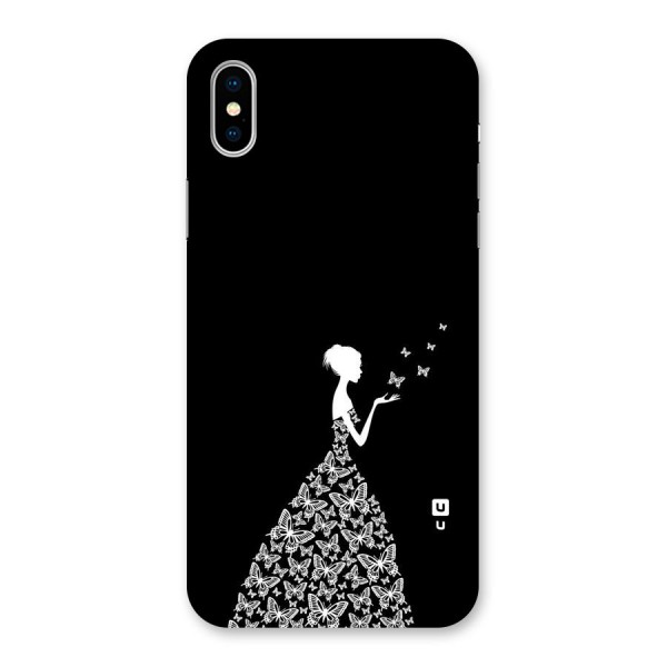 Butterfly Dress Back Case for iPhone XS