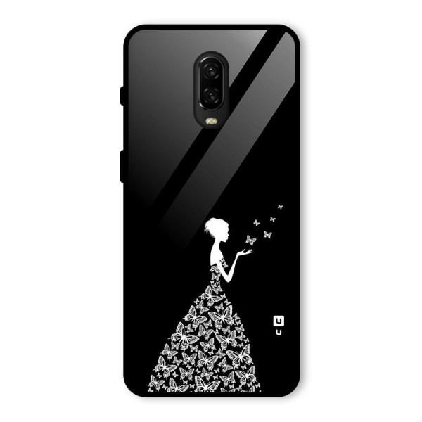 Butterfly Dress Glass Back Case for OnePlus 6T