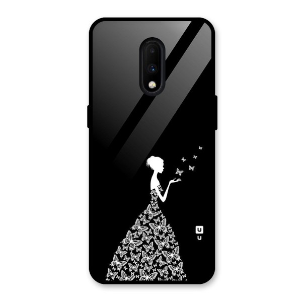 Butterfly Dress Glass Back Case for OnePlus 7