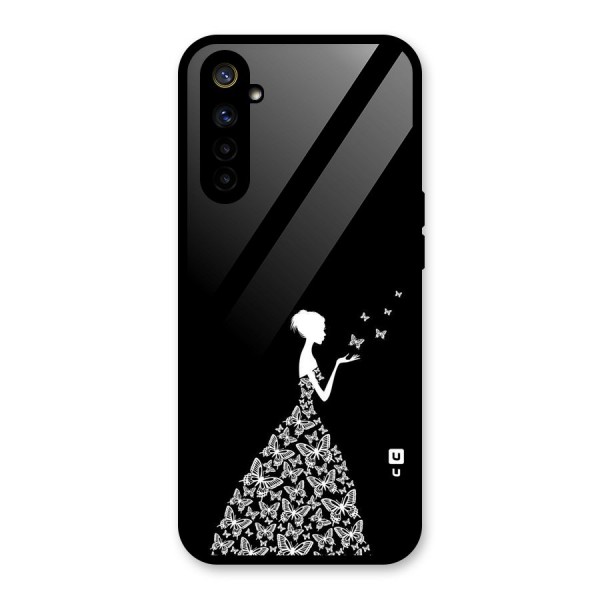 Butterfly Dress Glass Back Case for Realme 6