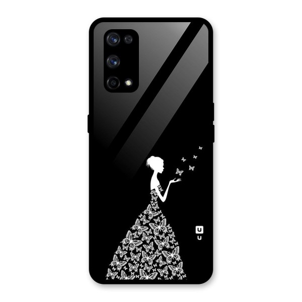 Butterfly Dress Glass Back Case for Realme X7 Pro