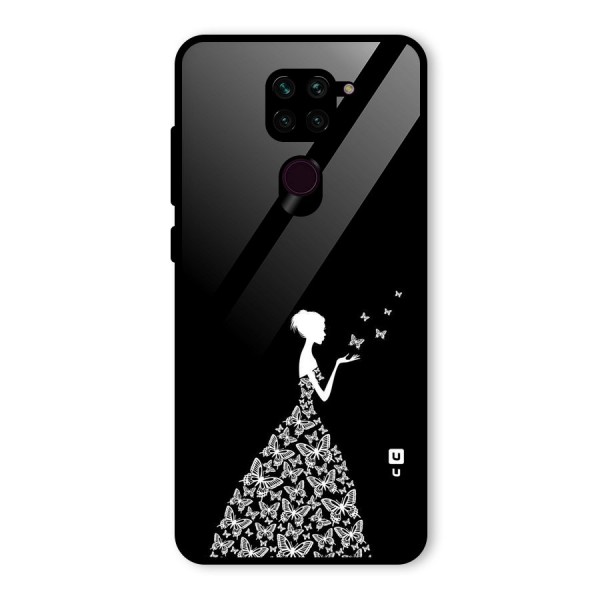 Butterfly Dress Glass Back Case for Redmi Note 9