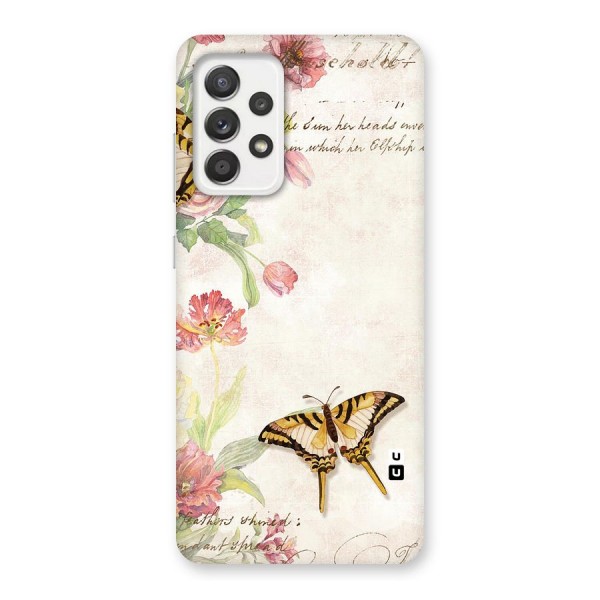 Butterfly Floral Back Case for Galaxy A52