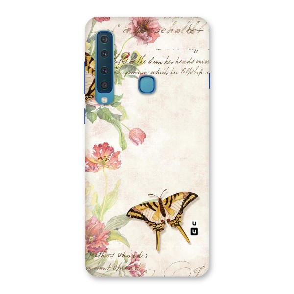 Butterfly Floral Back Case for Galaxy A9 (2018)