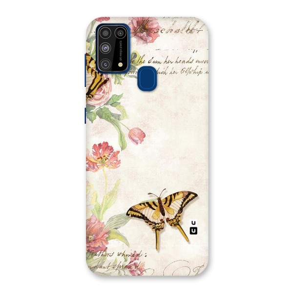 Butterfly Floral Back Case for Galaxy F41