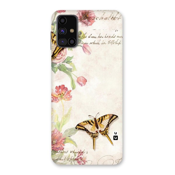 Butterfly Floral Back Case for Galaxy M31s