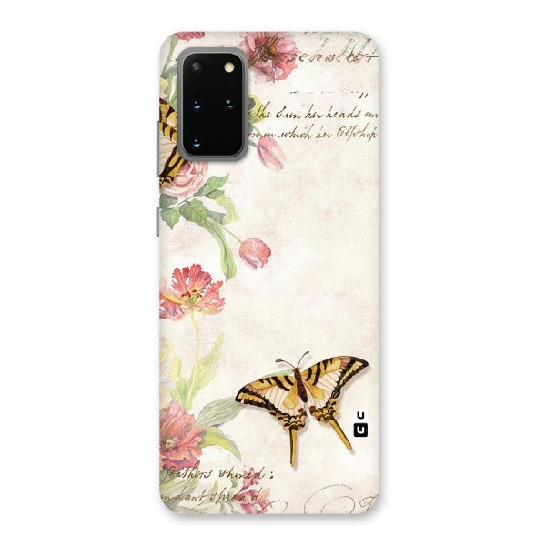 Butterfly Floral Back Case for Galaxy S20 Plus