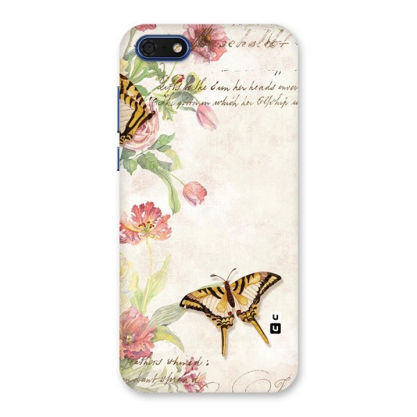 Butterfly Floral Back Case for Honor 7s