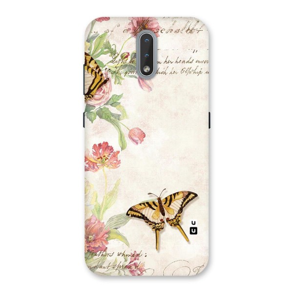 Butterfly Floral Back Case for Nokia 2.3