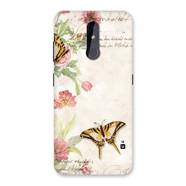 Butterfly Floral Back Case for Nokia 3.2