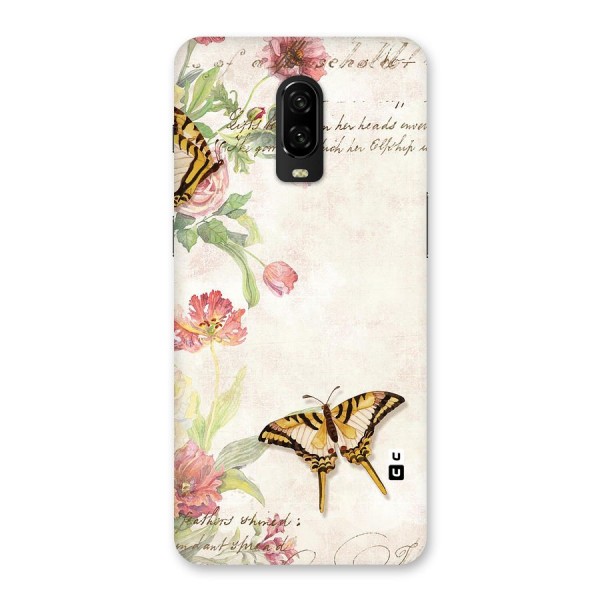 Butterfly Floral Back Case for OnePlus 6T