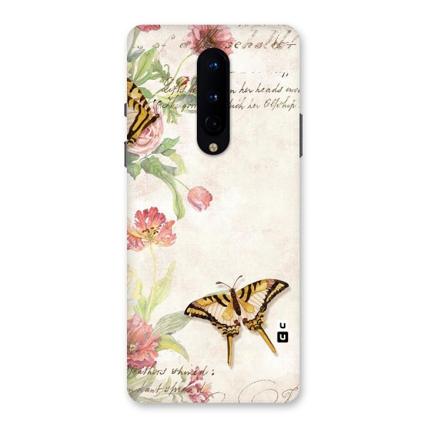 Butterfly Floral Back Case for OnePlus 8