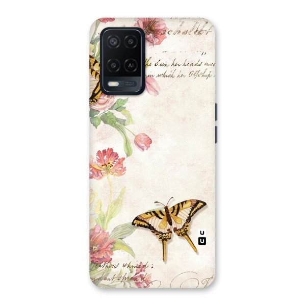 Butterfly Floral Back Case for Oppo A54