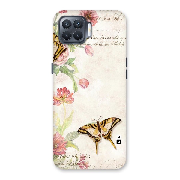 Butterfly Floral Back Case for Oppo F17 Pro