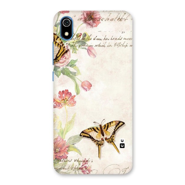 Butterfly Floral Back Case for Redmi 7A