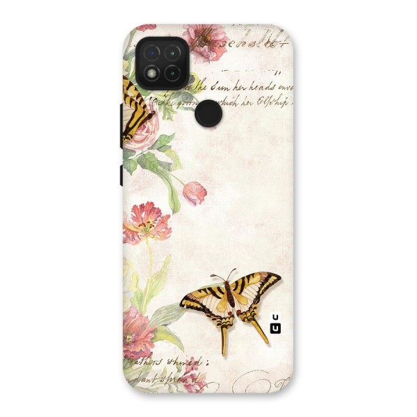 Butterfly Floral Back Case for Redmi 9C