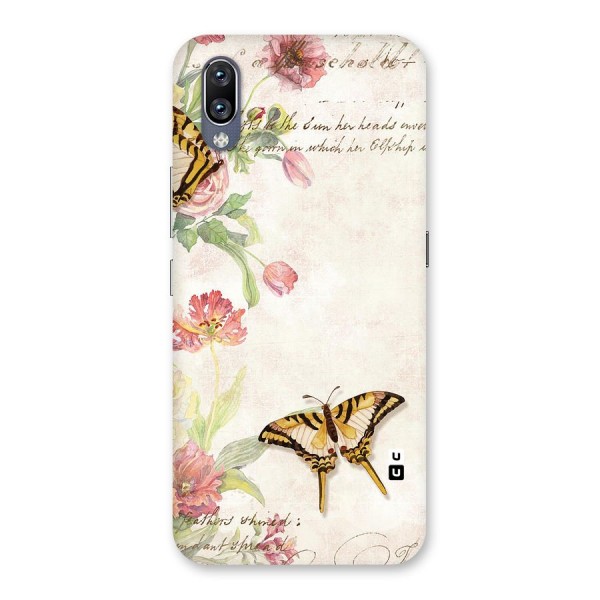 Butterfly Floral Back Case for Vivo NEX