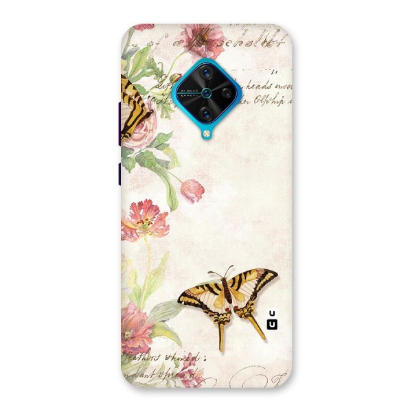 Butterfly Floral Back Case for Vivo S1 Pro