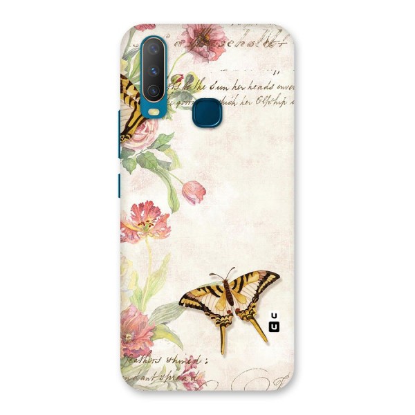 Butterfly Floral Back Case for Vivo U10