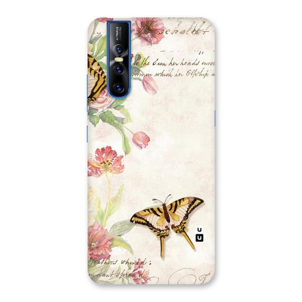 Butterfly Floral Back Case for Vivo V15 Pro