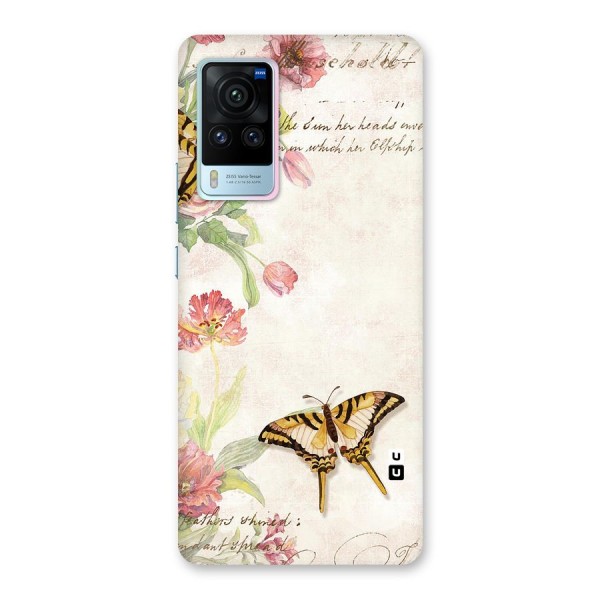 Butterfly Floral Back Case for Vivo X60 Pro