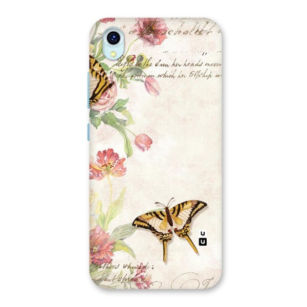 Butterfly Floral Back Case for Vivo Y1s