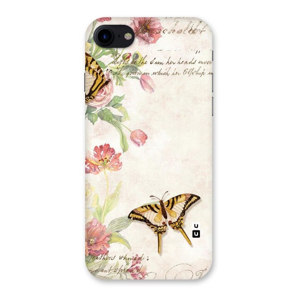 Butterfly Floral Back Case for iPhone SE 2020