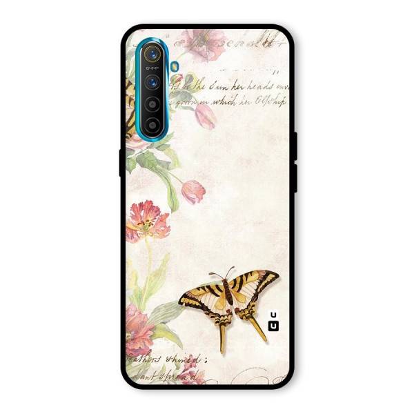 Butterfly Floral Glass Back Case for Realme XT