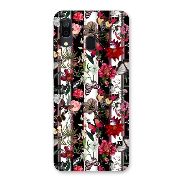 Butterfly Flowers Back Case for Galaxy A20