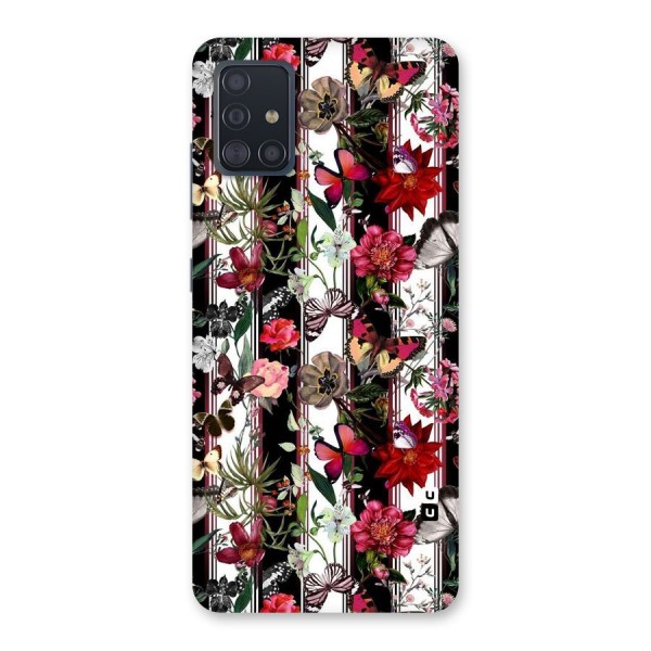 Butterfly Flowers Back Case for Galaxy A51