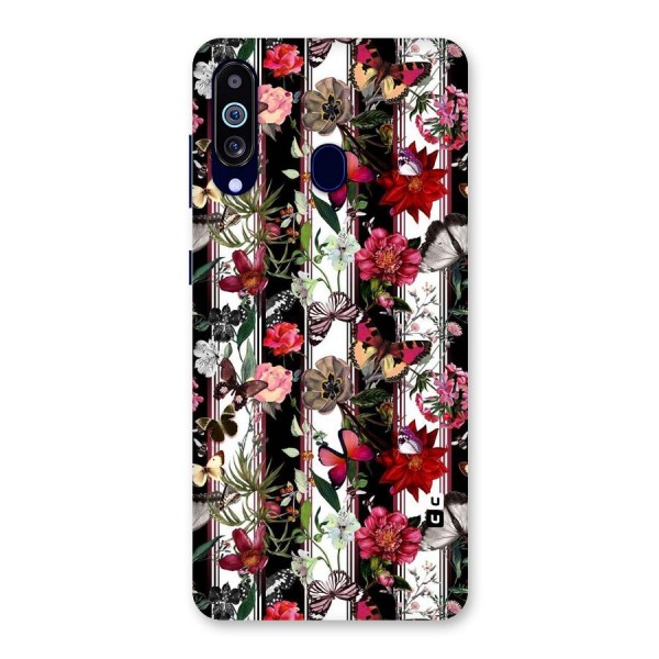 Butterfly Flowers Back Case for Galaxy A60