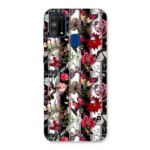 Butterfly Flowers Back Case for Galaxy M31