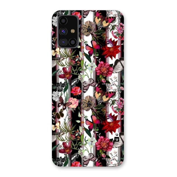 Butterfly Flowers Back Case for Galaxy M31s