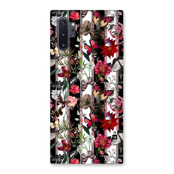 Butterfly Flowers Back Case for Galaxy Note 10 Plus