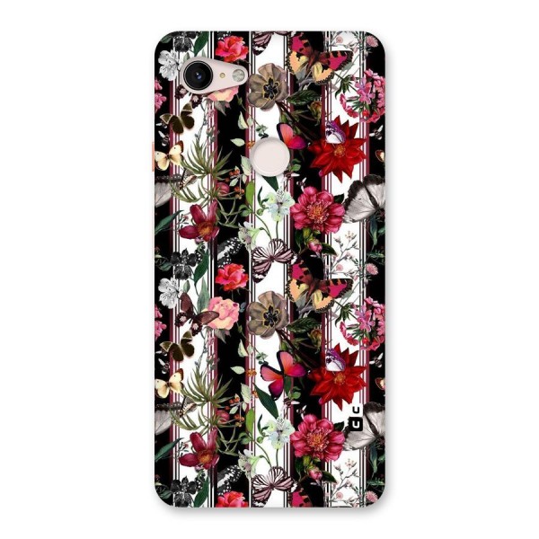 Butterfly Flowers Back Case for Google Pixel 3 XL