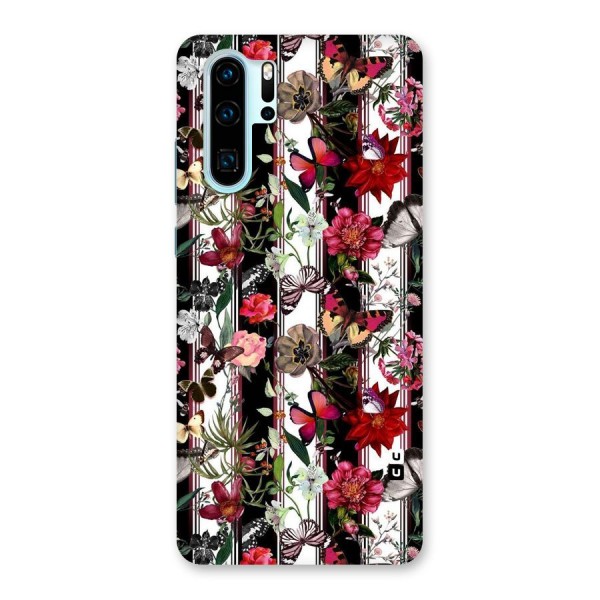 Butterfly Flowers Back Case for Huawei P30 Pro