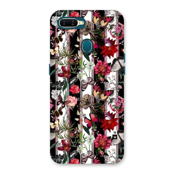 Butterfly Flowers Back Case for Oppo A7