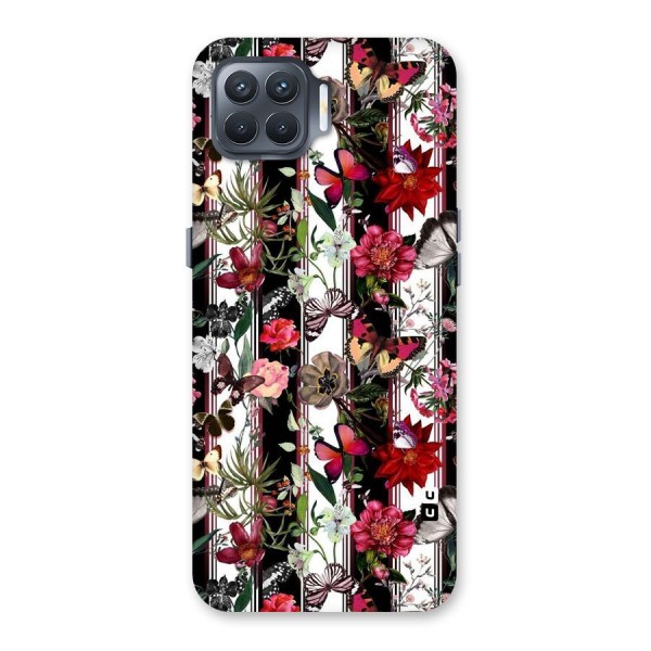 Butterfly Flowers Back Case for Oppo F17 Pro