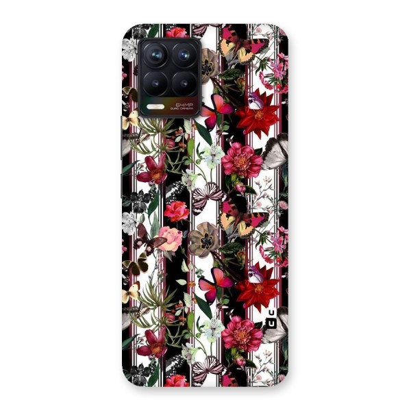 Butterfly Flowers Back Case for Realme 8