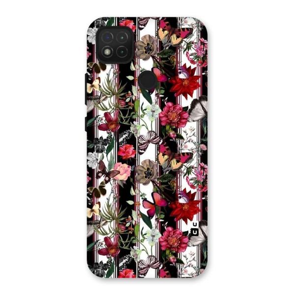 Butterfly Flowers Back Case for Redmi 9C