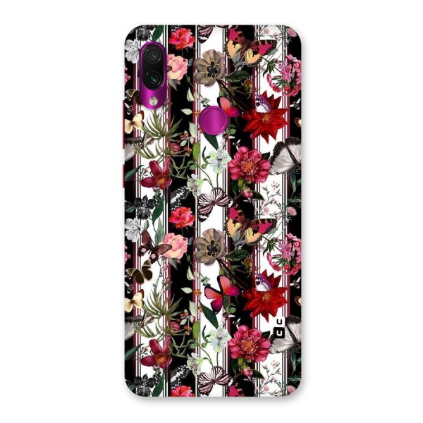 Butterfly Flowers Back Case for Redmi Note 7 Pro