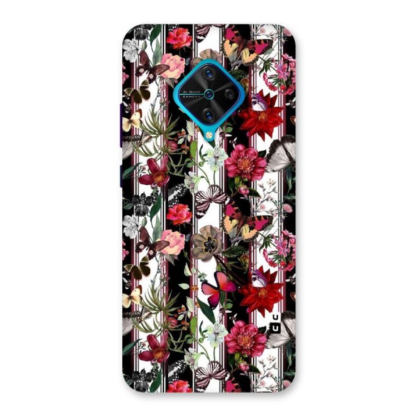 Butterfly Flowers Back Case for Vivo S1 Pro