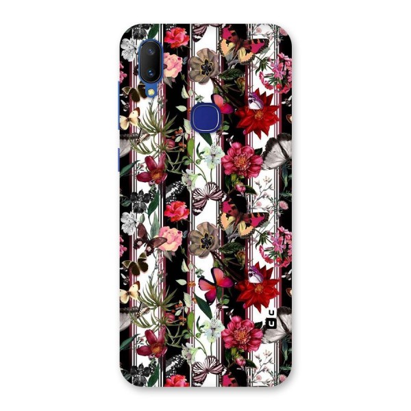 Butterfly Flowers Back Case for Vivo V11