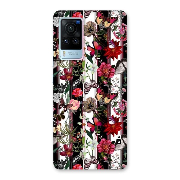 Butterfly Flowers Back Case for Vivo X60 Pro