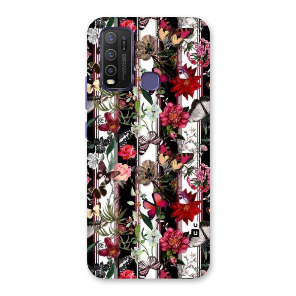 Butterfly Flowers Back Case for Vivo Y30