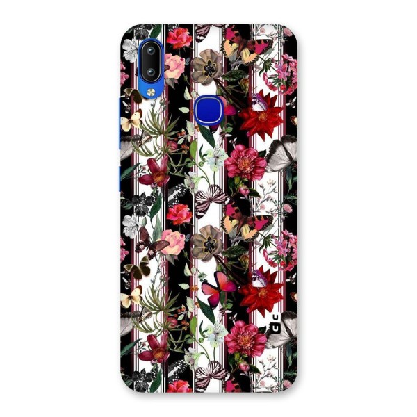 Butterfly Flowers Back Case for Vivo Y91