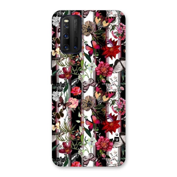 Butterfly Flowers Back Case for Vivo iQOO 3